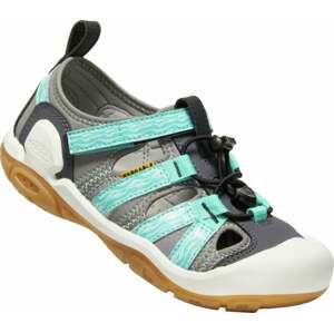 Keen Detské turistické topánky Knotch Creek Youth Sandals Steel Grey/Waterfall 32-33