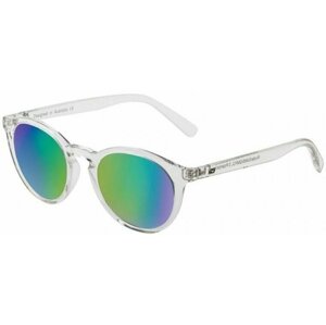 Dirty Dog Rile 53495 Crystal Clear/Grey/Green Fusion Mirror Polarized