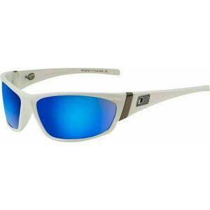 Dirty Dog Stoat 53105 White/Grey/Blue Fusion Mirror Polarized