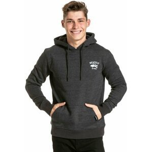 Meatfly Leader Of The Pack Hoodie Charcoal Heather M Outdoorová mikina