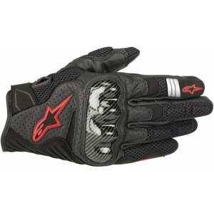 Alpinestars SMX-1 Air V2 Gloves Black/Red Fluorescent 2XL Rukavice