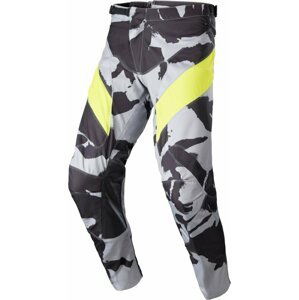 Alpinestars Racer Tactical Pants Gray/Camo/Yellow Fluorescent 38 Motokrosové nohavice