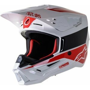 Alpinestars S-M5 Bond Helmet White/Red Glossy XL Prilba