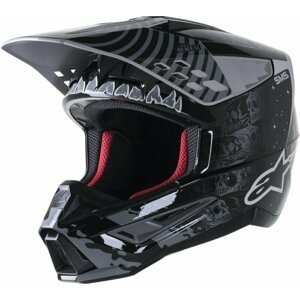 Alpinestars S-M5 Solar Flare Helmet Black/Gray/Gold Glossy L Prilba
