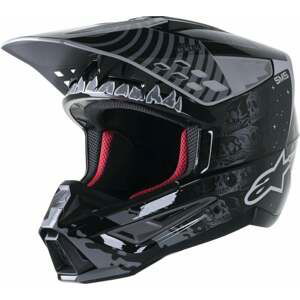 Alpinestars S-M5 Solar Flare Helmet Black/Gray/Gold Glossy S Prilba