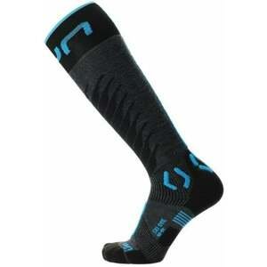 UYN Man Ski One Merino Socks Anthracite/Turquoise 39-41 Lyžiarske ponožky