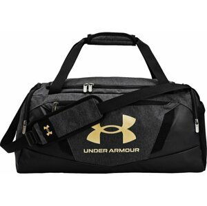 Under Armour UA Undeniable 5.0 Small Duffle Bag Black Medium Heather/Black/Metallic Gold 40 L Športová taška