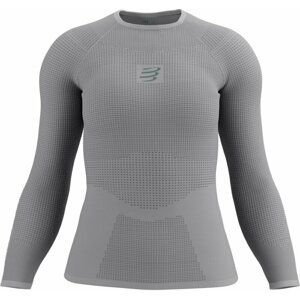 Compressport On/Off Base Layer LS Top W Grey S Dámske termoprádlo