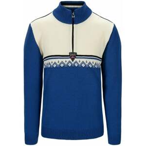 Dale of Norway Lahti Mens Knit Sweater Ultramarine/Navy/Off White L