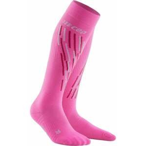 CEP WP206 Thermo Socks Women Pink/Flash Pink II Lyžiarske ponožky