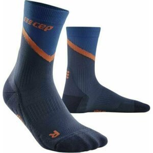 CEP WP3C1 Chevron Compression Socks Mid Cut Men Peacoat/Blue III Bežecké ponožky