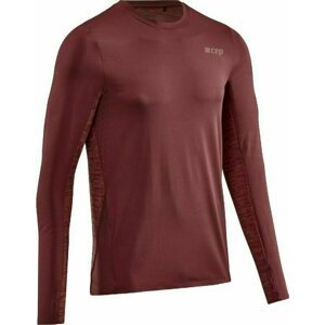 CEP W1136 Run Shirt Long Sleeve Men Dark Red XL Bežecké tričko s dlhým rukávom