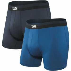 SAXX Sport Mesh 2-Pack Boxer Brief Navy/City Blue M Fitness bielizeň