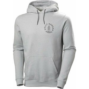 Helly Hansen Outdoorová mikina Men's F2F Organic Cotton Hoodie Grey Fog Melange S