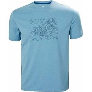 Helly Hansen Skog Recycled Graphic T-shirt Blue Fog Melange 2XL