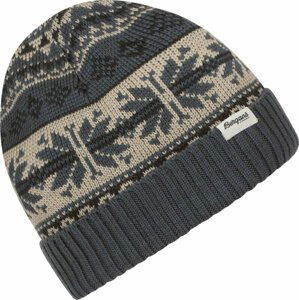 Bergans Jacquard Beanie Orion Blue/Dark Shadow Grey/Chalk Sand UNI Lyžiarska čiapka