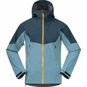 Bergans Senja Hybrid Softshell Jacket Smoke Blue/Orion Blue/Light Golden Yellow L