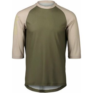 POC MTB Pure 3/4 Jersey Epidote Green/Light Sandstone Beige L