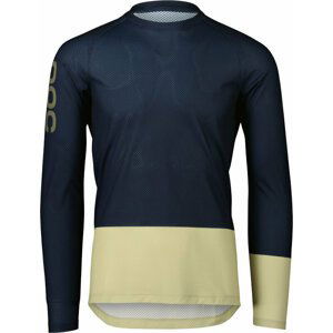 POC MTB Pure LS Jersey Turmaline Navy/Prehnite Green S