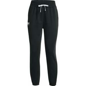 Under Armour Women's UA Rival Terry Joggers Black/White S Bežecké nohavice/legíny