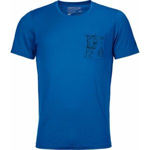Ortovox Pánske termoprádlo 185 Merino Way To Powder T-Shirt M Just Blue M