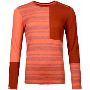 Ortovox 185 Rock'N'Wool Long Sleeve W Coral L Dámske termoprádlo