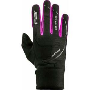 R2 Blizzard Gloves Black/Neon Pink M Lyžiarske rukavice