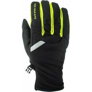 R2 Storm Gloves Black/Neon Yellow M Lyžiarske rukavice