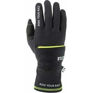 R2 Cover Gloves Neon Yellow/Black M Lyžiarske rukavice