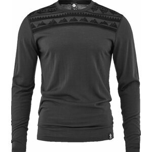 Bula Pánske termoprádlo Aztec Merino Wool Crew Dark Grey M