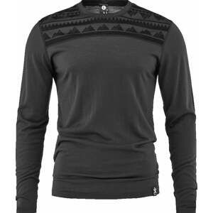 Bula Pánske termoprádlo Aztec Merino Wool Crew Dark Grey L