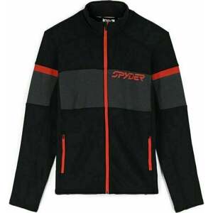 Spyder Speed Full Zip Mens Fleece Jacket Black/Volcano L