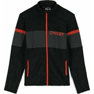 Spyder Speed Full Zip Mens Fleece Jacket Black/Volcano S