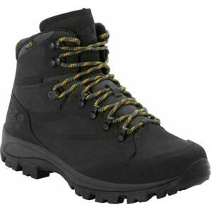 Jack Wolfskin Pánske outdoorové topánky Rebellion Texapore Mid M Phantom/Burly Yellow 42