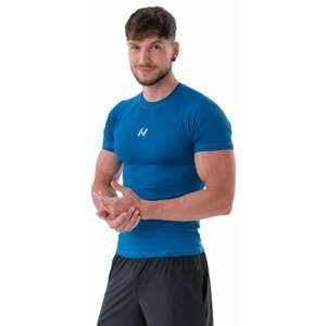 Nebbia Functional Slim-fit T-shirt Blue L Fitness tričko