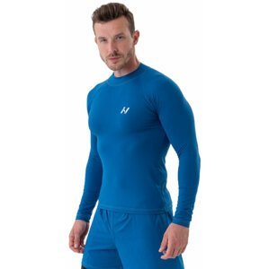 Nebbia Functional T-shirt with Long Sleeves Active Blue 2XL Fitness tričko