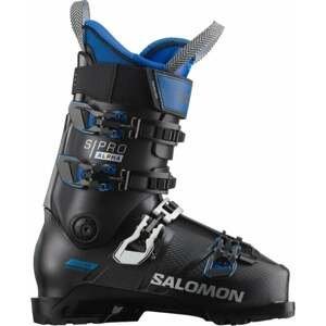 Salomon S/Pro Alpha 120 EL Black/Race Blue 28/28,5 Zjazdové lyžiarky