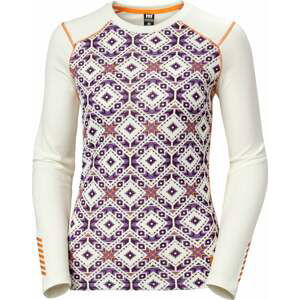 Helly Hansen Dámske termoprádlo W Lifa Active Graphic Crew Base Layer Off White Star Pixel S