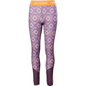 Helly Hansen Dámske termoprádlo W Lifa Merino Midweight Graphic Base Layer Pants Amethyst Star Pixel S