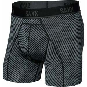 SAXX Kinetic Boxer Brief Optic Camo/Black M Fitness bielizeň