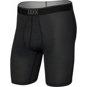 SAXX Quest Long Leg Boxer Brief Black II M Fitness bielizeň