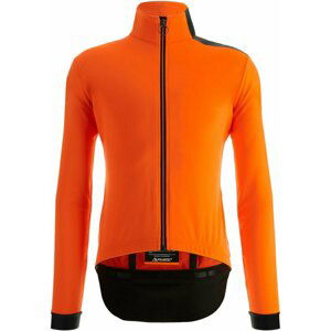 Santini Vega Multi Jacket with Hood Arancio Fluo L