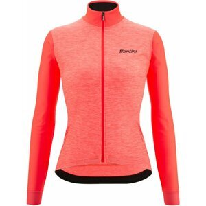 Santini Colore Puro Long Sleeve Woman Jersey Granatina XL