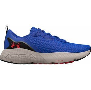 Under Armour Men's UA HOVR Mega 3 Clone Running Shoes Versa Blue/Ghost Gray/Bolt Red 41 Cestná bežecká obuv