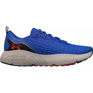 Under Armour Men's UA HOVR Mega 3 Clone Running Shoes Versa Blue/Ghost Gray/Bolt Red 42 Cestná bežecká obuv