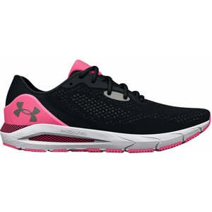 Under Armour Women's UA HOVR Sonic 5 Running Shoes Black/Pink Punk 38 Cestná bežecká obuv