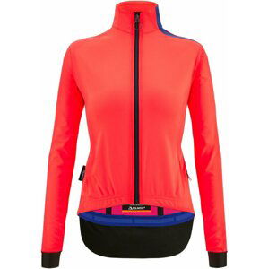 Santini Vega Multi Woman Jacket with Hood Granatina M