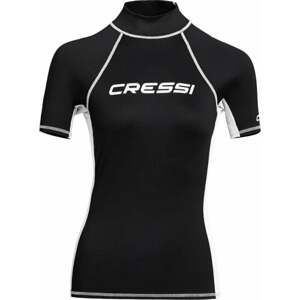 Cressi Neoprén Rash Guard Lady Short Sleeve Black/White XS