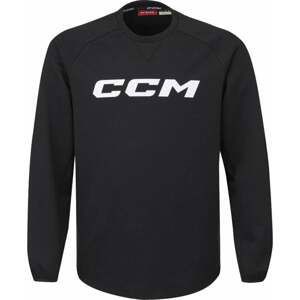 CCM Locker Room Fleece Crew YTH Black M YTH