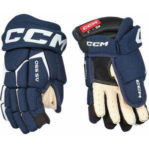 CCM Hokejové rukavice Tacks AS 550 JR 11 Navy/White